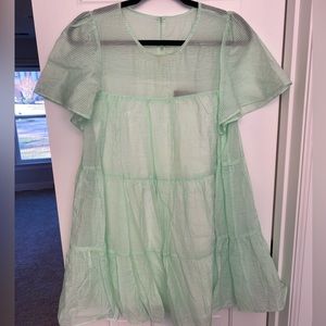 mint babydoll dress • perfect for summer events